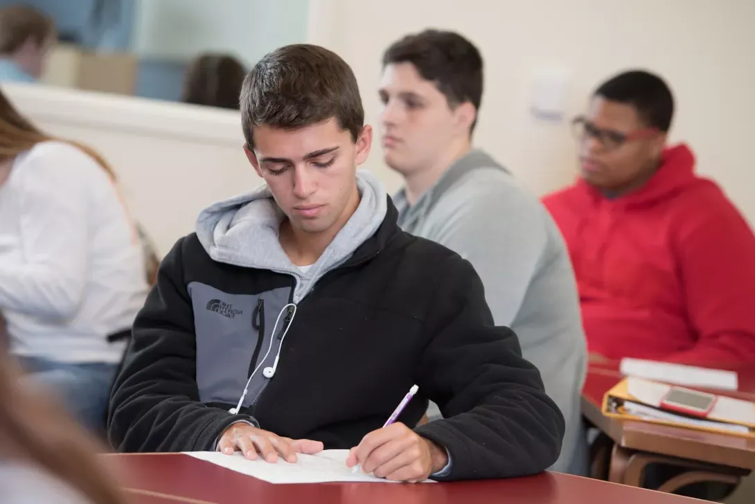 Photo of Student Taking a Test